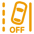Symbol Spurhalteassistent deaktiviert