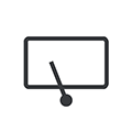 Symbol Heckscheibenwischer